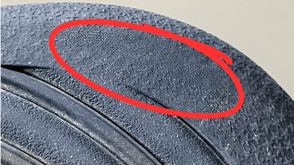 photo example of star loss with the area of the star loss circled