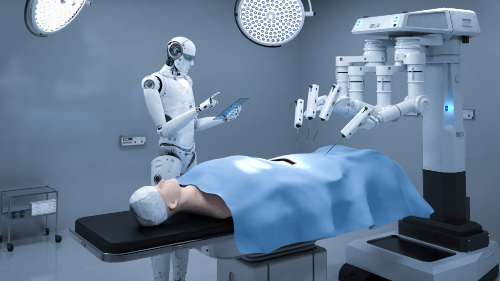 AI Robot doing surgery